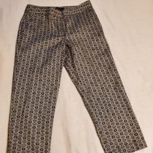 NEW Crop Pants TALBOTS Heritage, Color Black and White, Size 4p
